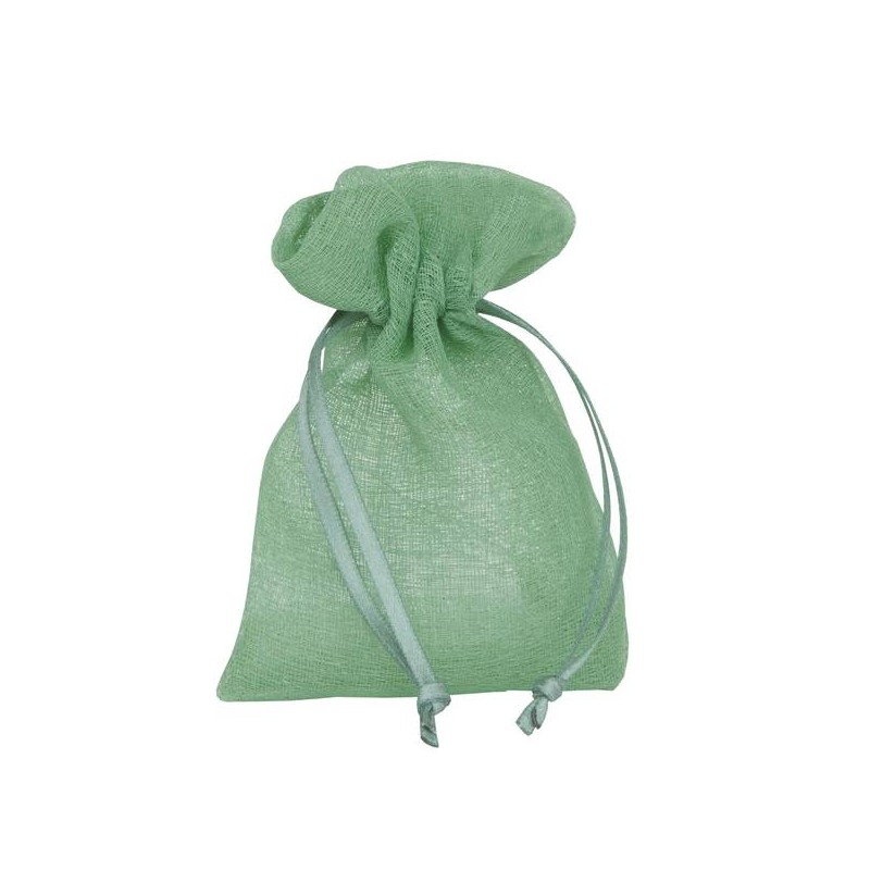 SACCHETTO BUSTA DELICATE 9x12cm VERDE SALVIA 10pz