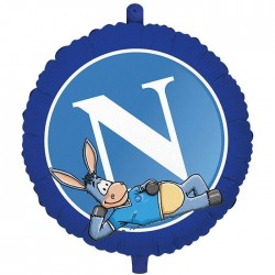 PALLONE MYLAR TONDO SSC NAPOLI 18" 43cm