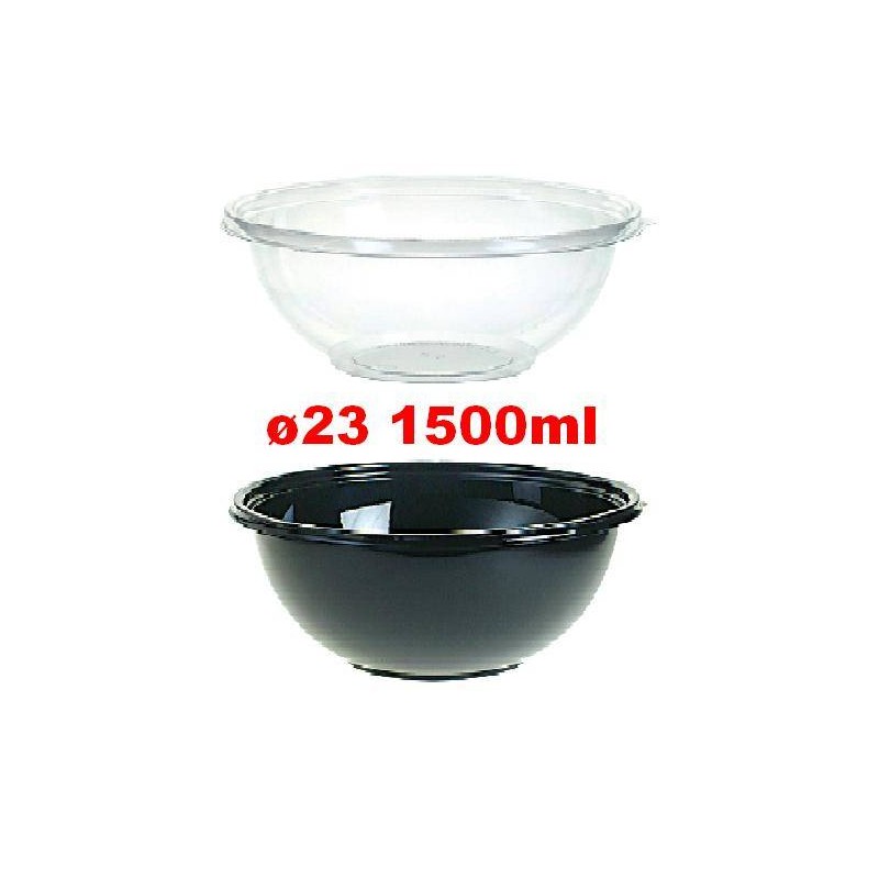 INSALATIERA PET NERA DIAM.23 LT.1,5