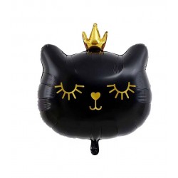PALLONE MYLAR S/SHAPE 28' PRINCIPESSA GATTO NERO 62cm