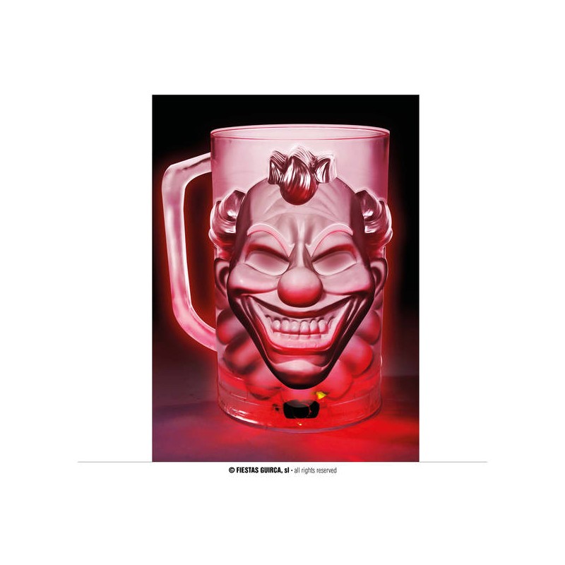 BOCCALE CON LUCE 10x14 cm PAGLIACCIO