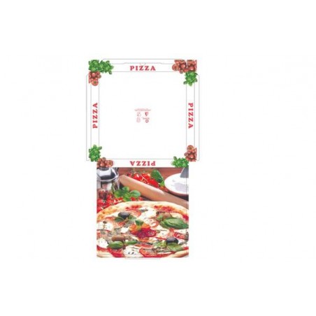SCATOLE PIZZA 32,5 x 32,5 H3 v.v.v. BASILICO 100pz