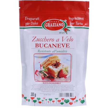 ZUCCHERO A VELO BUCANEVE RESISTENTE UMIDITà 300gr