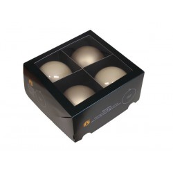 PALLINE VETRO ø100mm CHAMPAGNE COMBI 4pz