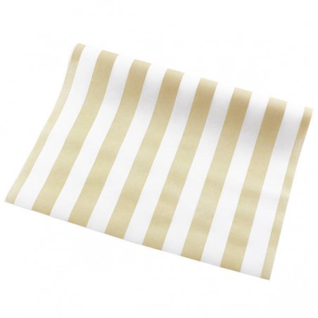 RUNNER AIRLAID 40x250cm RIGHE SABBIA