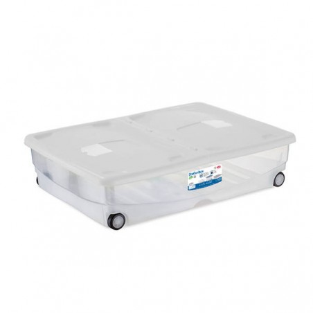 STEFANBOX SUPERMARIO BIANCO C/RUOTE 80x60x18cm 64lt