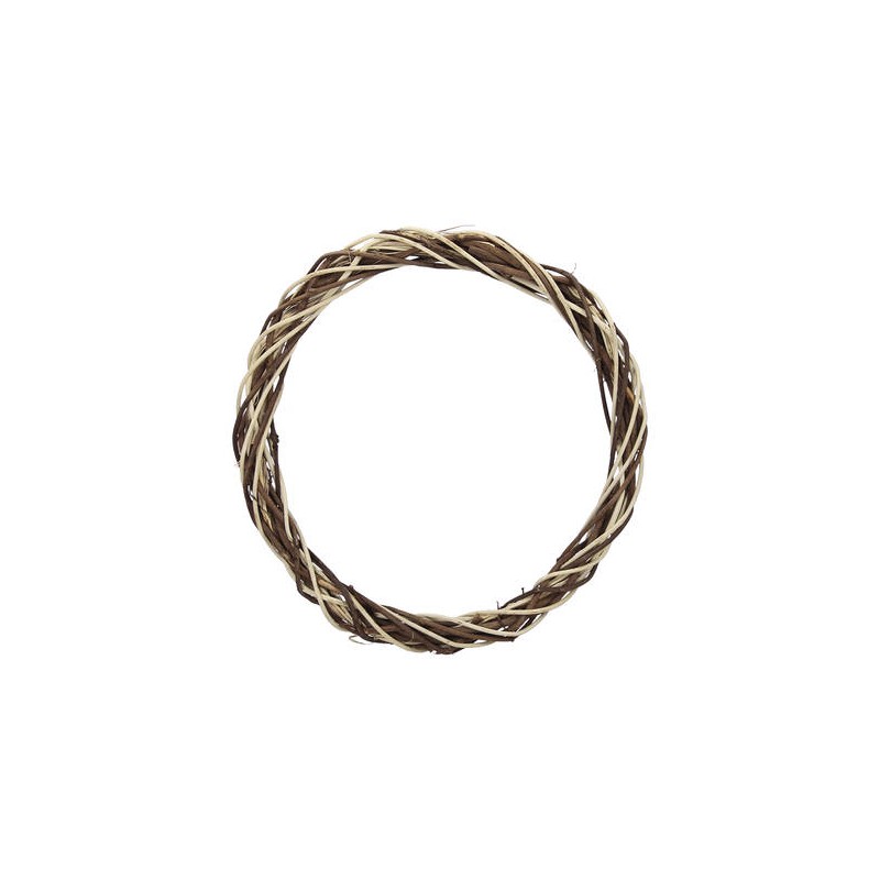 CORONE BICOLORE INTRECCIATE ø25cm 5PZ