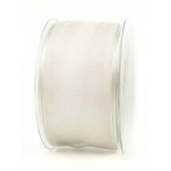 NASTRO TESSUTO CHIFFON mm40x20mt BIANCO