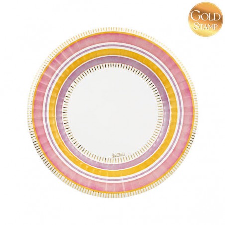 PIATTI DESERT PINK 23cm 8pz