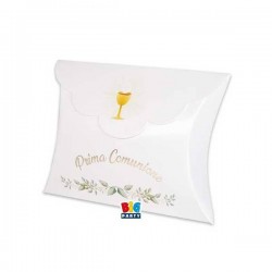 SCATOLINE IN CARTA PORTACONFETTI A BUSTA  COMUNIONE 10x8x3cm 25pz