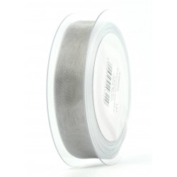 NASTRO ORGANZA mm25x50mt GRIGIO CHIARO