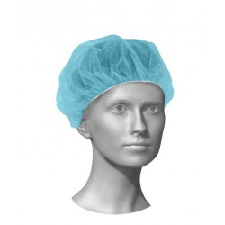 Mr.Care - CUFFIA COPRICAPO BOUFFANT TONDA ø60 AZZURRA 100pz