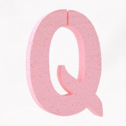 LETTERA POLISTIROLO PASTELLO mm120x90 Q ROSA PASTELLO