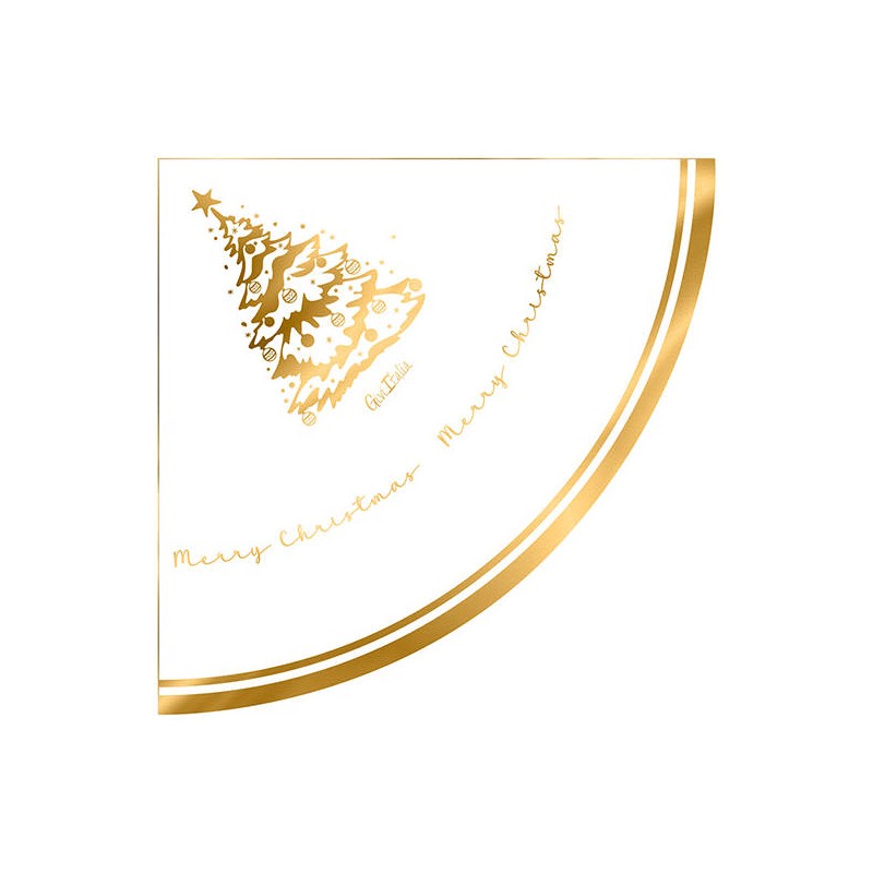 TOVGLIOLI 33x33 SMERLO TONDO MERRY CHRISTMAS TREE