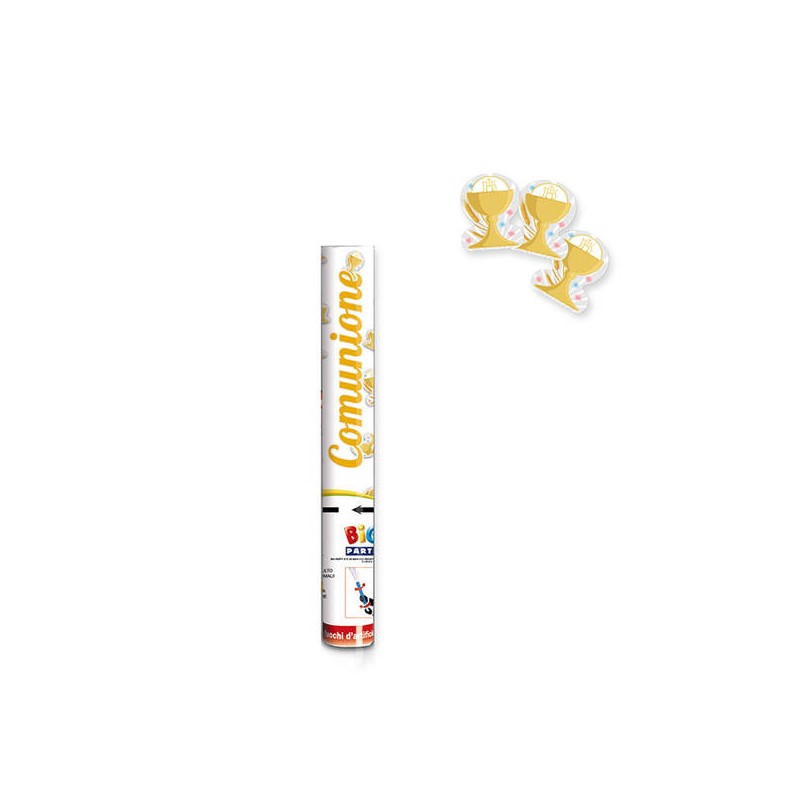 CANNONE SPARA CORIANDOLI COMUNIONE 30cm