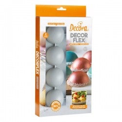 STAMPO SILICONE 8 MEZZA SFERA ø60x30h mm DECORA