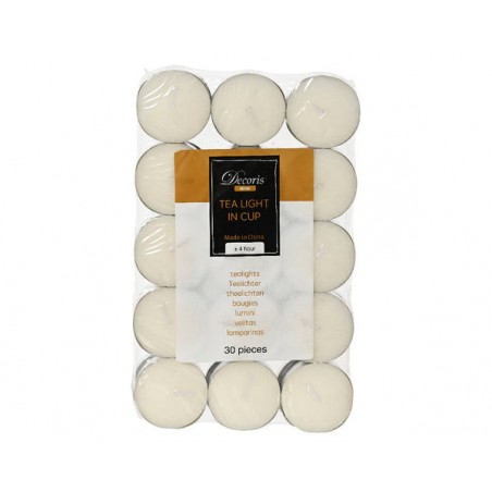TEALIGHT WHITE Ø3,9 30pz