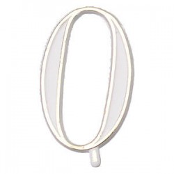 NUMERO 0 PLASTICA BASE OVALE