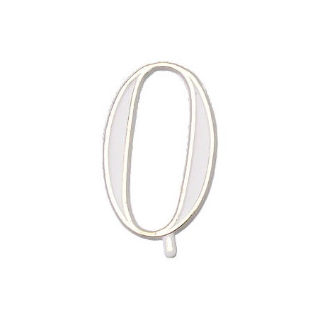 NUMERO 0 PLASTICA BASE OVALE