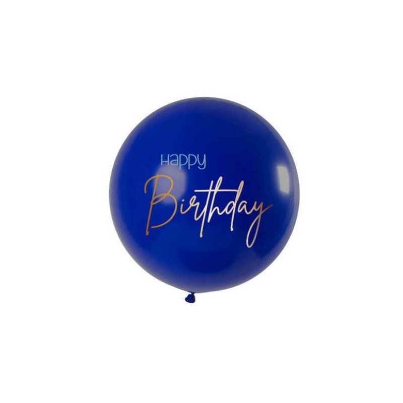 PALLONE LATTICE HAPPY BIRTHDAY ELEGANT TRUE BLU 31 80cm