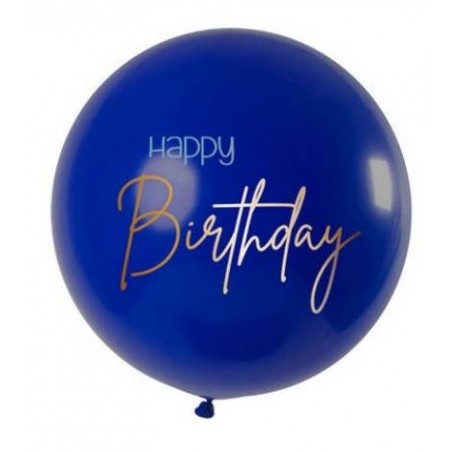 PALLONE LATTICE HAPPY BIRTHDAY ELEGANT TRUE BLU 31 80cm