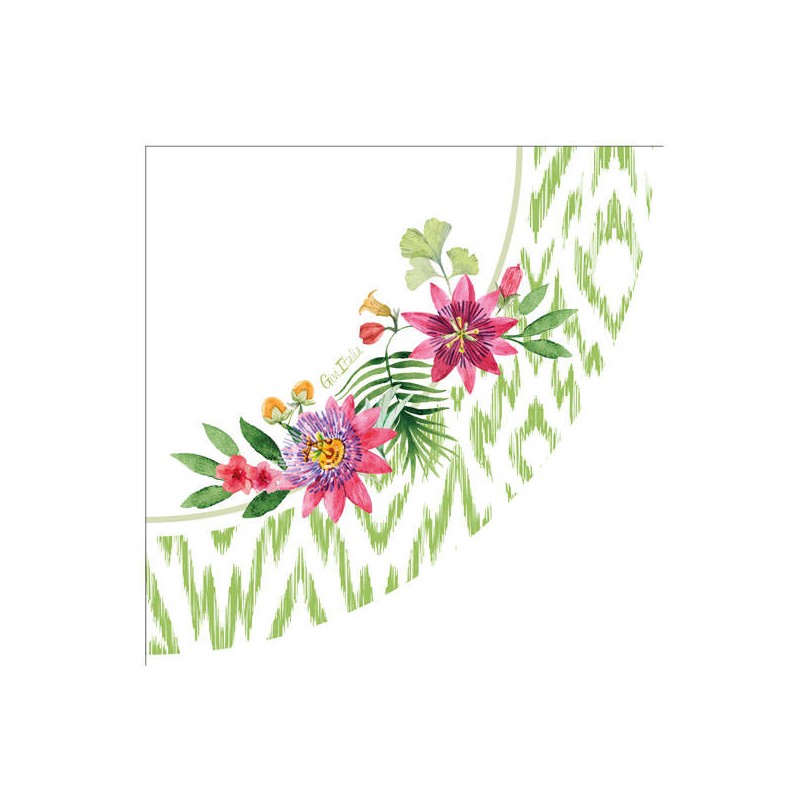 TOVAGLIOLI 33x33 PASSION FLOWERS 16pz