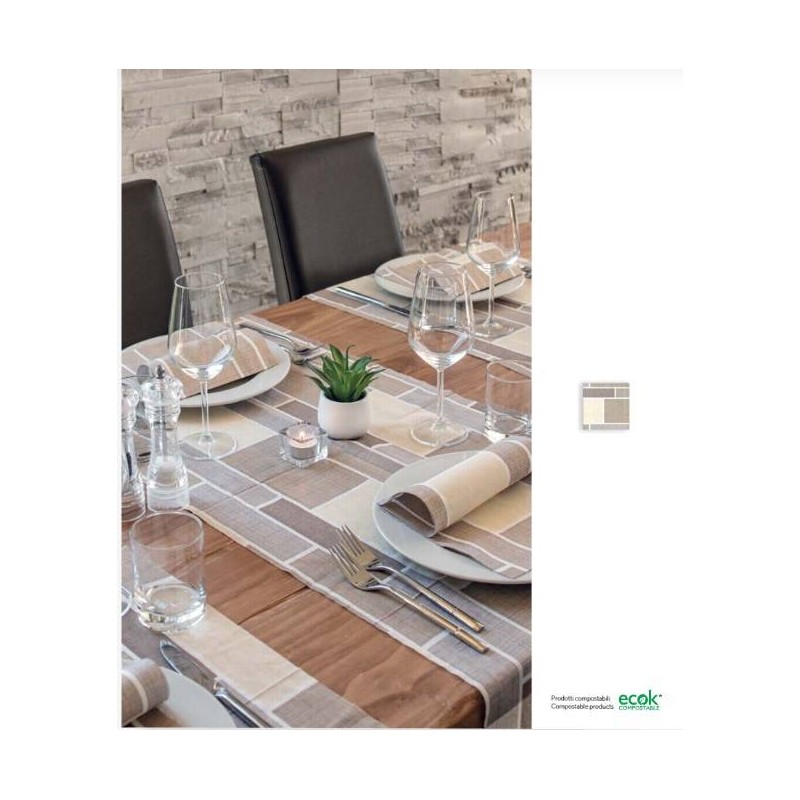 TOVAGLIOLI 40x40 MICRO URBAN CACAO 50pz