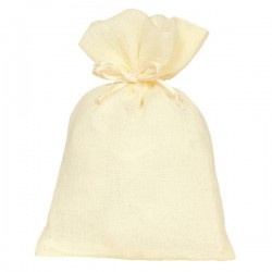 SACCHETTO BUSTA DELICATE 9x12cm AVORIO 10pz