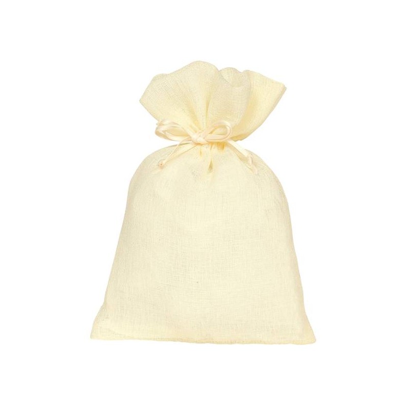 SACCHETTO BUSTA DELICATE 9x12cm AVORIO 10pz