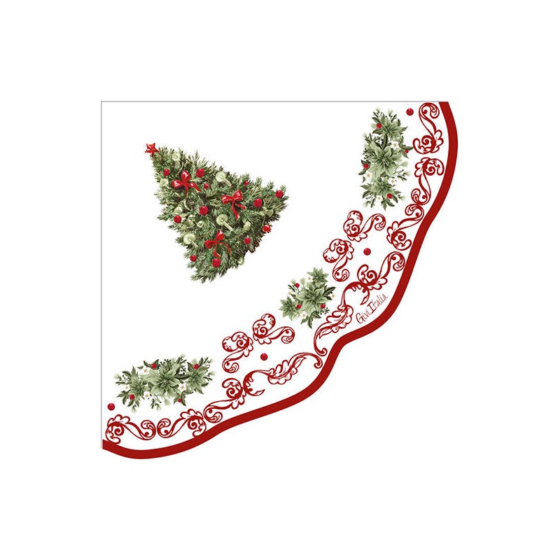 TOVAGLIOLI 33x33 CHRISTMAS POTTERY 16pz