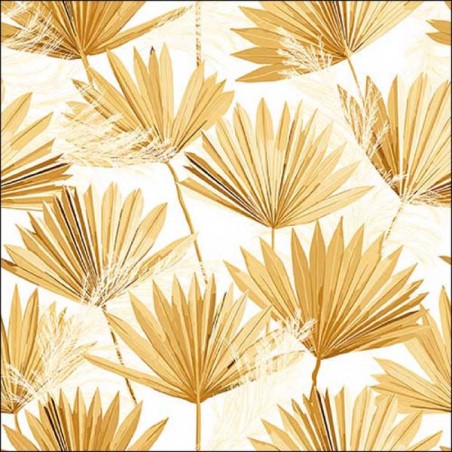 TOVAGLIOLI 33x33 PALM LEAF GOLD 20pz