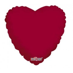 PALLONE MYLAR CUORE BORDEAUX 18 43cm 1pz RC