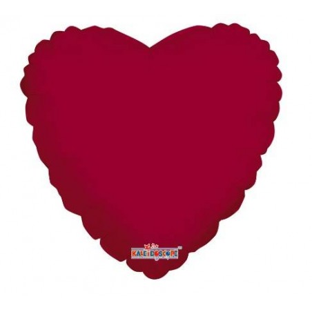 PALLONE MYLAR CUORE BORDEAUX 18 43cm 1pz RC