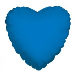 PALLONE MYLAR CUORE BLU ROYAL 18 43cm 1pz RC