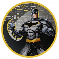 PIATTI PIANI CARTA ø23cm BATMAN 8pz -BF