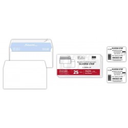 BUSTE LETTERA SILVER 90 STRIP 110x230mm 25pz