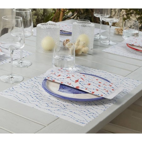 TOVAGLIETTE 30x40cm DEEP OCEAN BLU COBALTO 250pz FATO