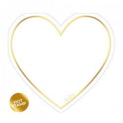 TOVAGLIOLI 33x33 SAGOMATI HEART WHITE 16pz