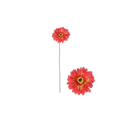 STELO GERBERA ROSSO 55cm