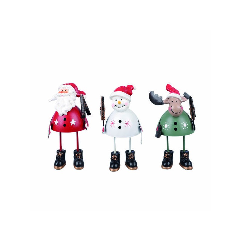 SOGGETTI DECO METALLO DA TAVOLO 3ass 10cm 1pz