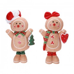 SOGGETTO STANDING GINGERBREAD FLEXIBLE 2ass 84cm