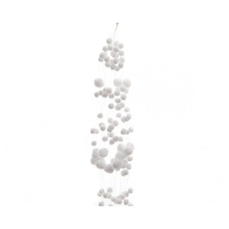 GHIRLANDA POLYESTER SNOW FLAKE  4xh135cm