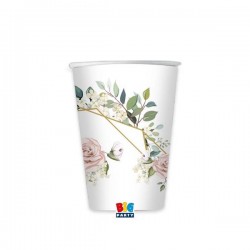 BICCHIERI 200cc FLORAL GEOMETRIC 8pz