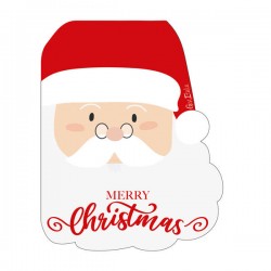 TOVAGLIOLI 33x33 SAGOMATI SANTA CLAUS 3V 16pz