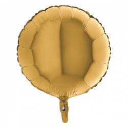 PALLONE MYLAR TONDO 17 42cm ORO