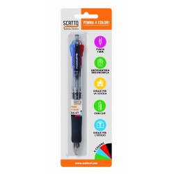 PENNA 4 COLORI SCATTO PUNTA 1,0mm