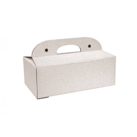 COFANETTO PLURIBOL C/MAN 33x18x12 GLITTER ARGENTO