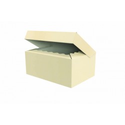 SCATOLA BAULETTO 32,5x22,5x13,5cm GOFFR. AVORIO PORTATA 4kg