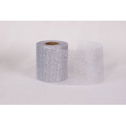 RETINA GLITTERATA mm100x20mt COL.101 ARGENTO