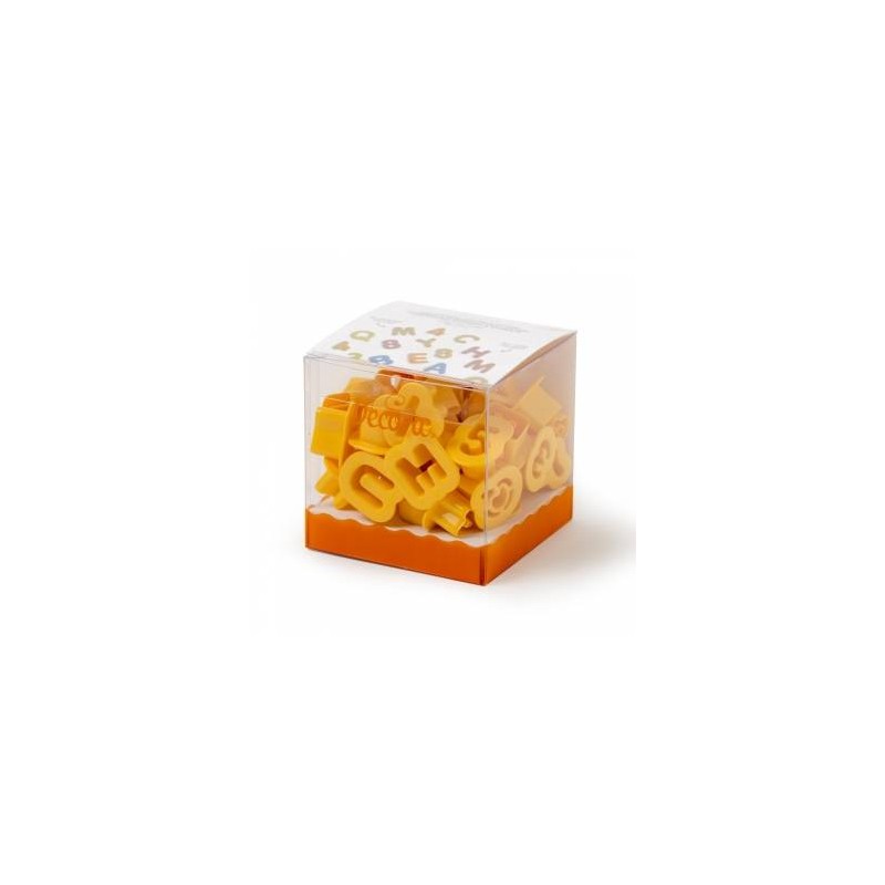 SET TAGLIAPASTA NUMERI E LETTERE PICCOLI 2x1,6cm 36pz
